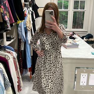 Loft outlet leopard dress size small